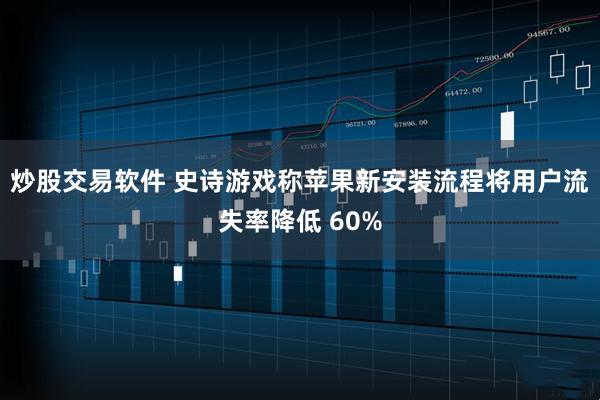 炒股交易软件 史诗游戏称苹果新安装流程将用户流失率降低 60%